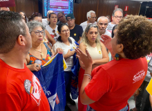 Sind-UTE/MG mantém vigília na ALMG para dialogar com parlamentares sobre RRF