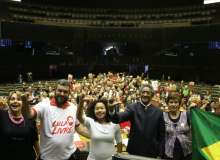 Câmara dos Deputados, celebra os 35 anos da CUT - Central Única dos Trabalhadores.