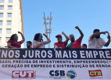 Ato de Centrais Sindicais no Banco Central