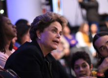 Ex-presidenta Dilma Rousseff, participou do encontro que celebrou os 30 anos de políticas para mulheres da CUT
