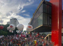 Ato/manifestação Av. Paulista. contra a reforma da previdência 19.02.18