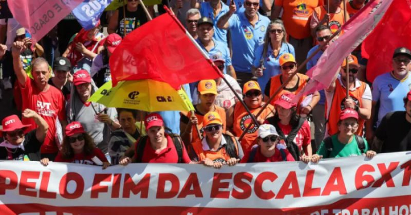Mobilizações pelo fim da escala 6×1 acontecem nesta segunda-feira (10). Saiba onde – CUT