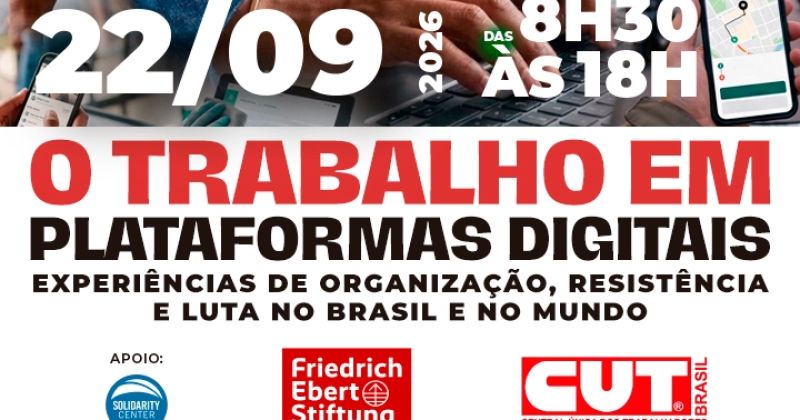Seminário da CUT debaterá impactos e organização dos trabalhadores por aplicativos – CUT